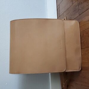 Gathre Pebbled Leather Diaper Backpack With Top Handle